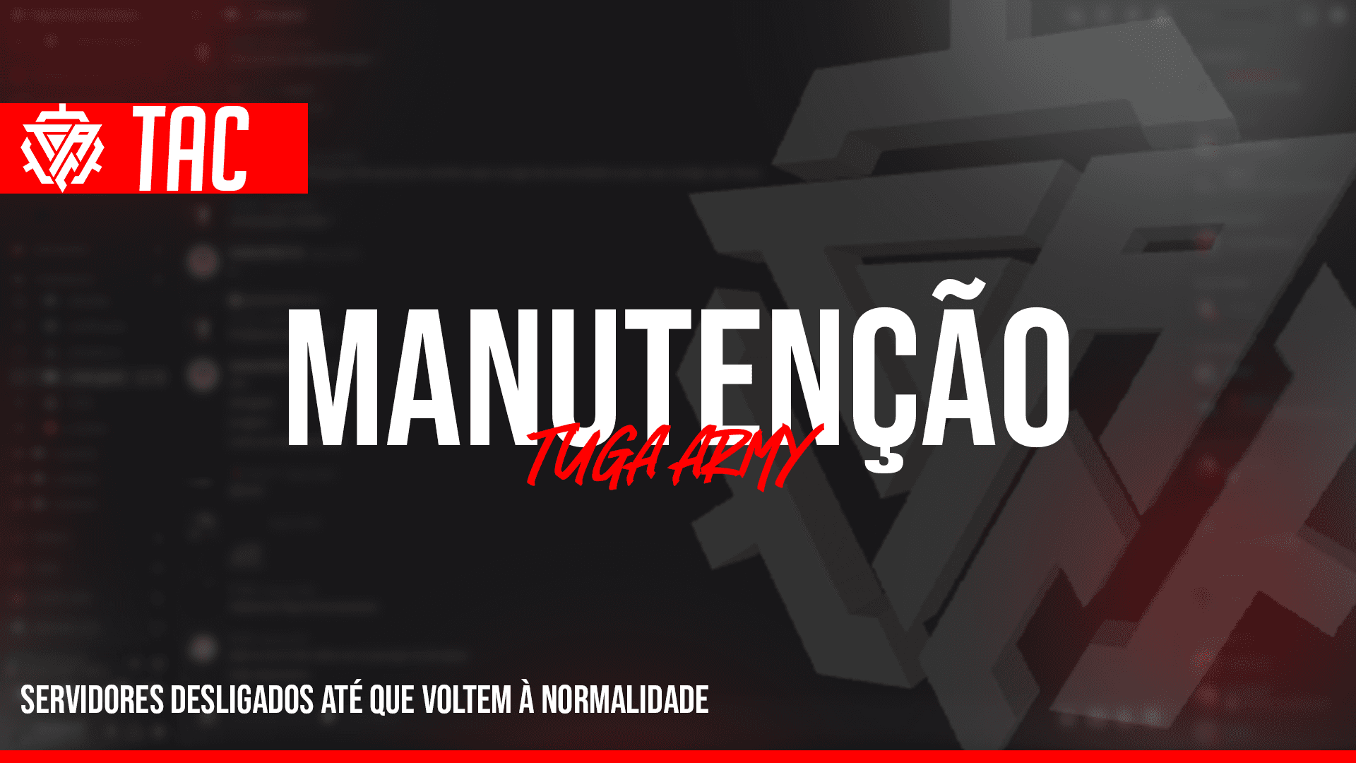 Manutenção geral: tac-08-08fix